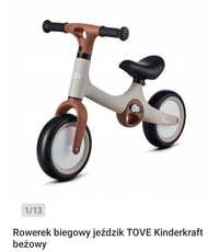 Rower biegowy Kinderkraft Tove 8" Beżowy