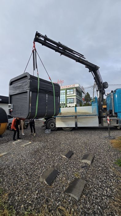 Transport HDS Wywrotka kruszywa kontenery kostka płyty betony maszyny