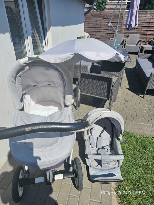 Wózek Adamex pajero 2w1 głęboko spacerowy