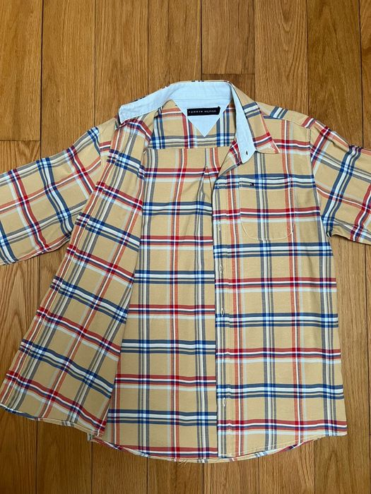 Camisa xadrez Tommy Hilfiger,  tamanho XXL