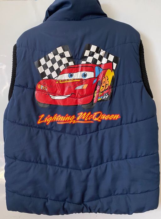 HM Kamizelka, bezrękawnik puffer ZYGZAK MCQUEEN ROZMIAR 128