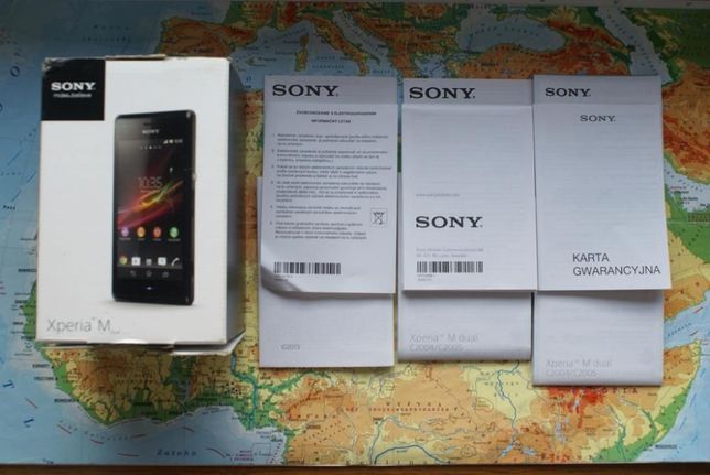 Oryginalne pudełko Sony Xperia M Dual C2005; Okazja; Najtaniej