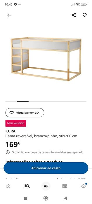 Cama ikea kura usado
