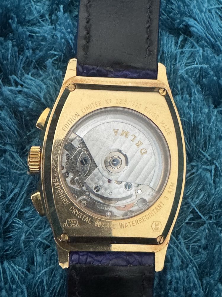 Vendo Delma Chronograph em ouro 18 quilates ou troco por Rolex.