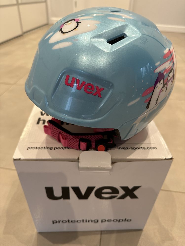 Kask narciarski Uvex Manic Mint Penguin.