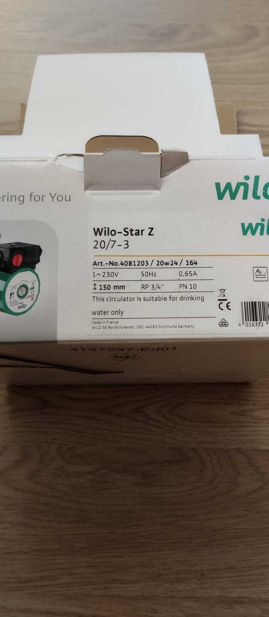 Pompa Wilo-Star Z 20/7-3