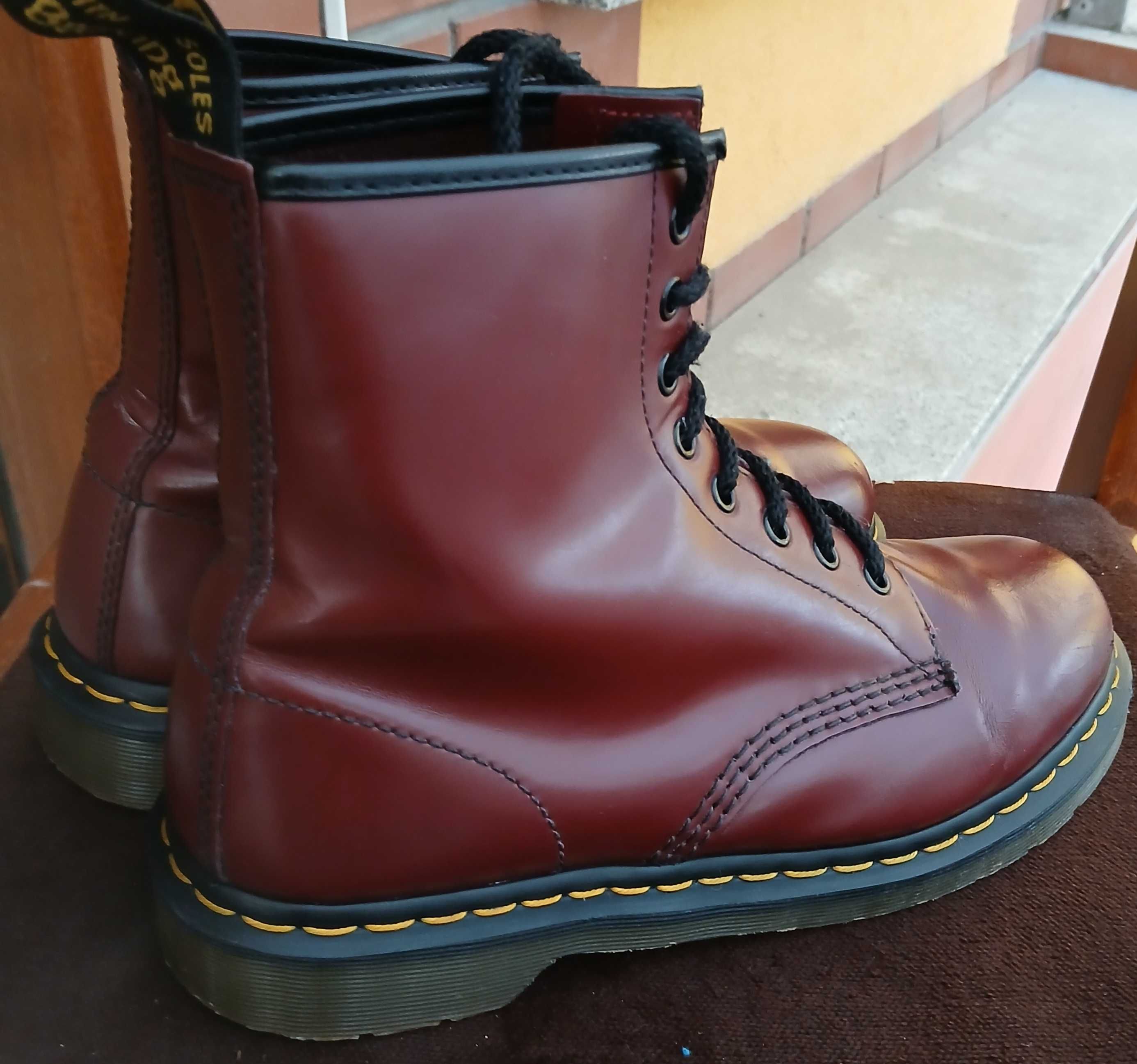 Dr Martens 1460, cherry red, oxblood, rozmiar 8