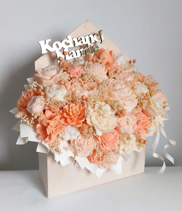 Flower Box kwiaty sojowe candle