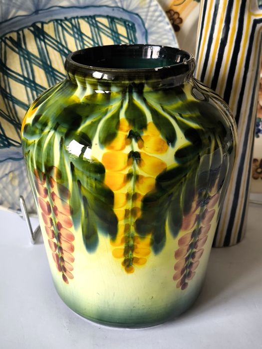 Wazon piękny stary fajans destrukt