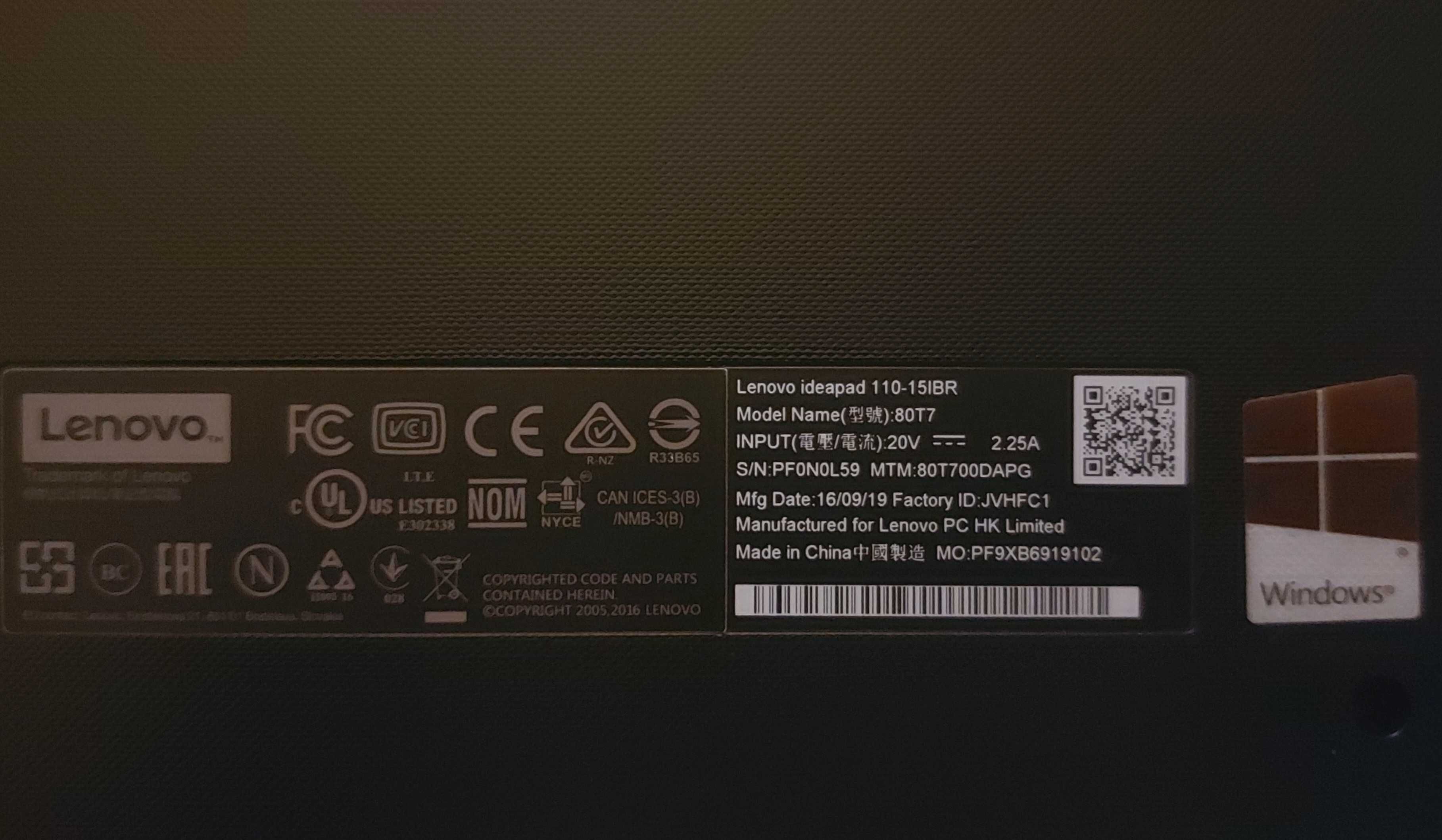 Computador portatil lenovo