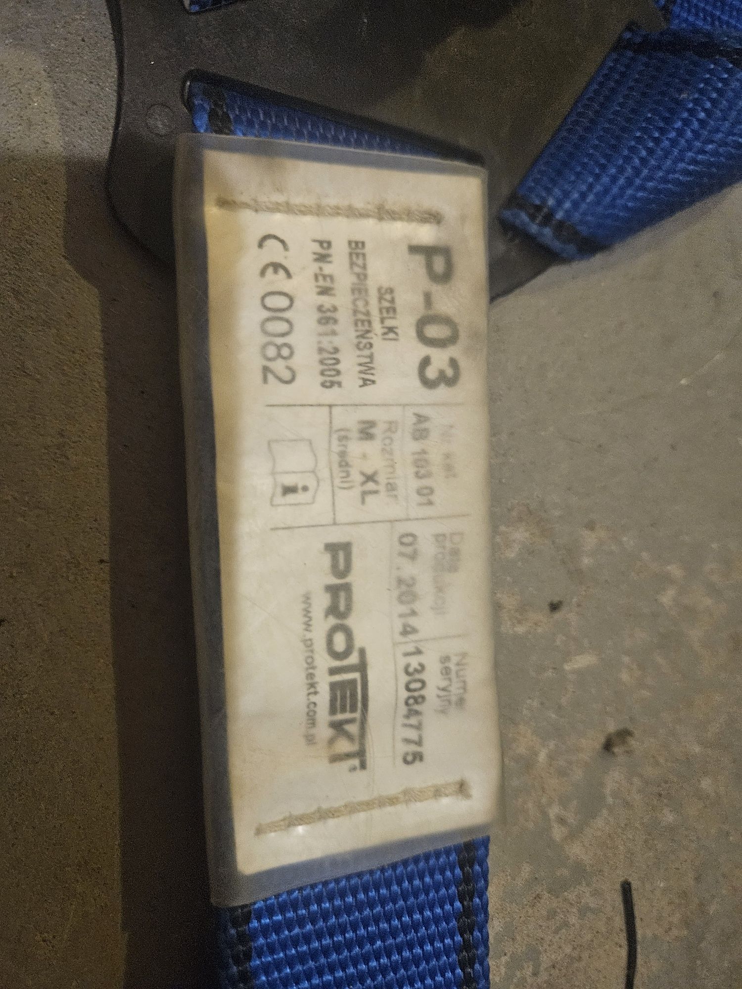 Szelki bezpieczeństwa Protekt M-XL. P-03