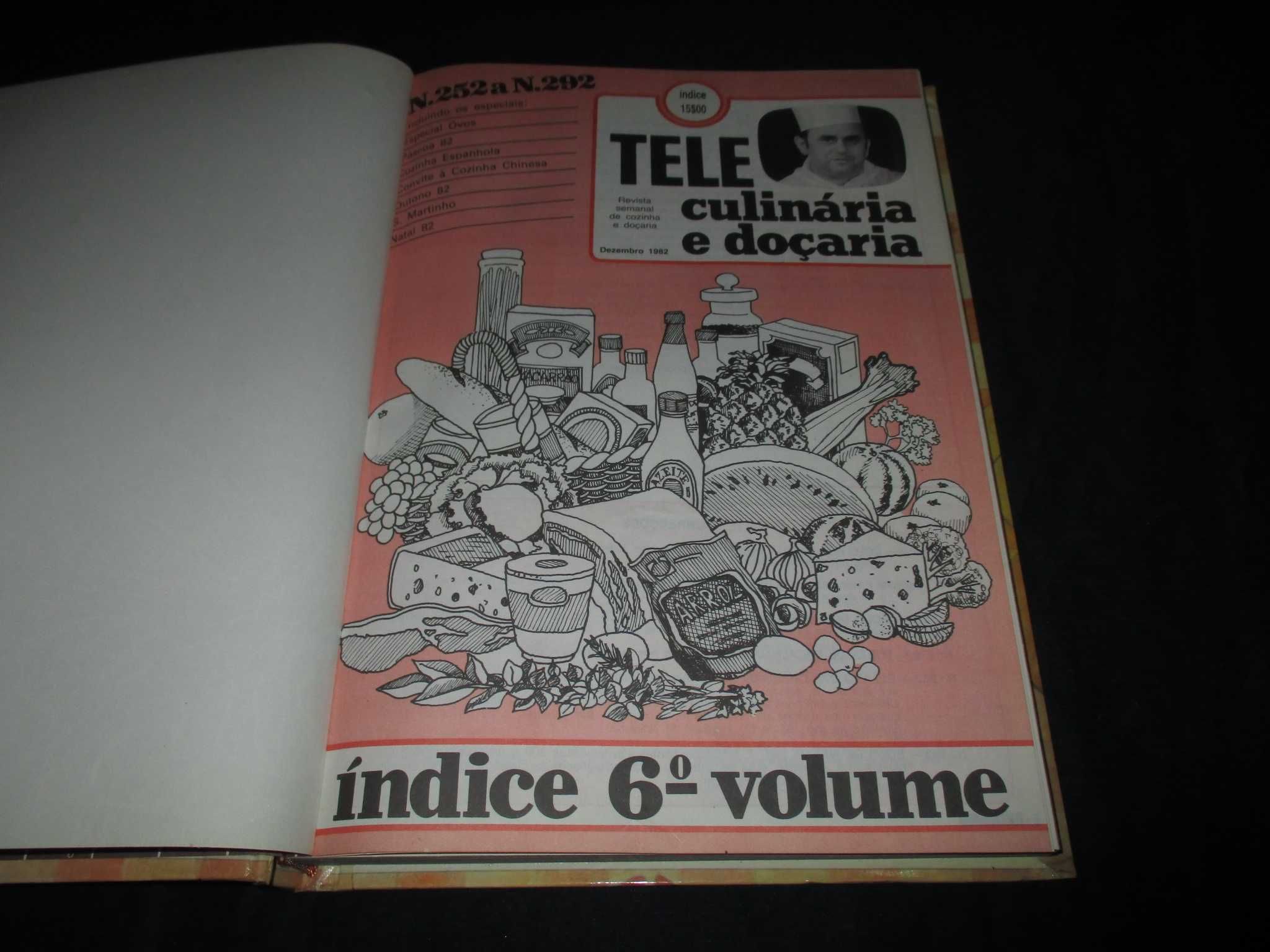 Livro Tele culinária volume 6 Chefe Silva 1982