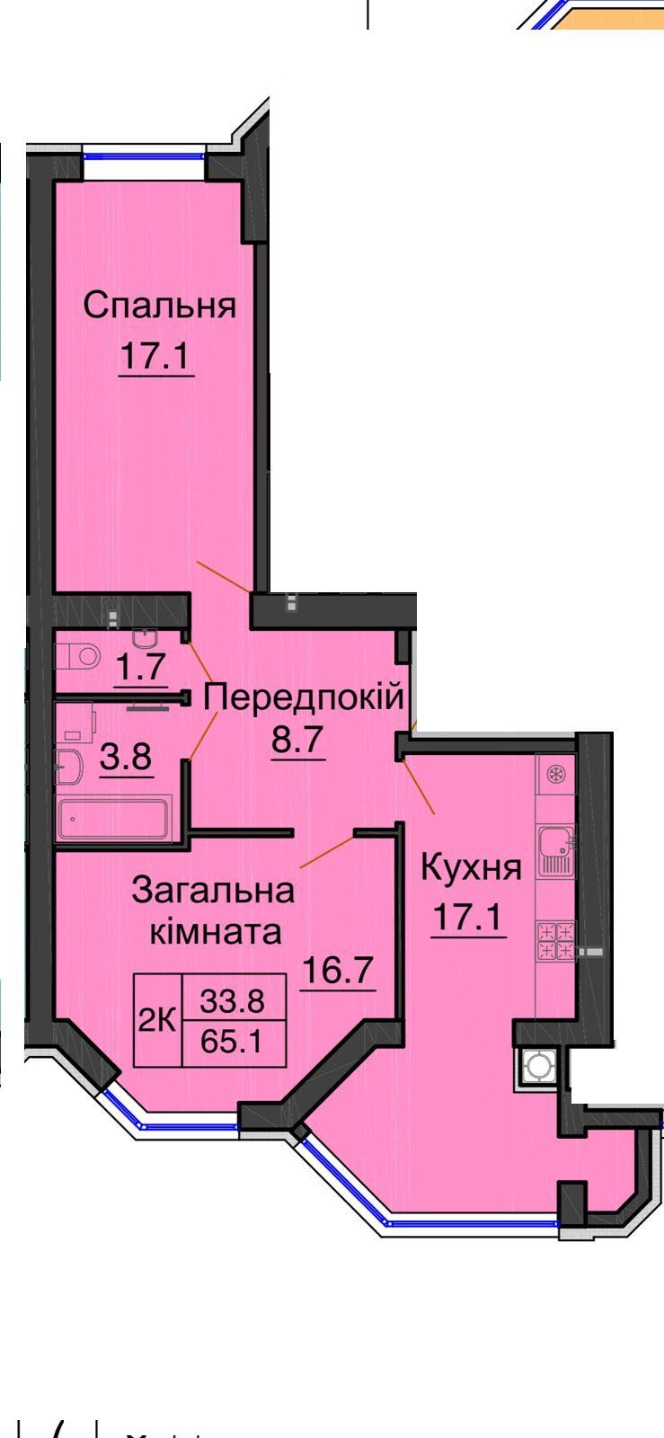 Продаж 2 к квартира ЖК Софія Резиденс