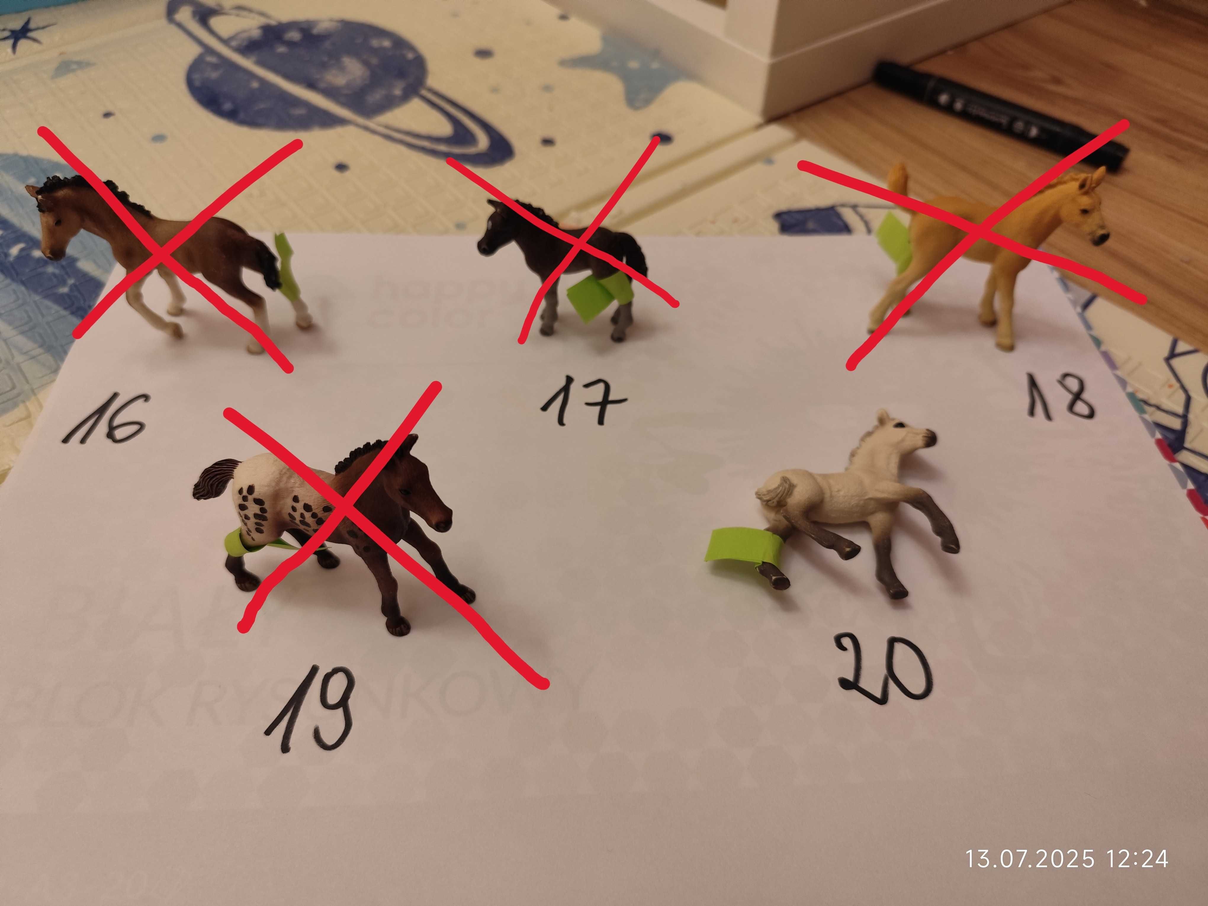 Konie SCHLEICH, wiele rodzajów, używane - konie, kucyki
