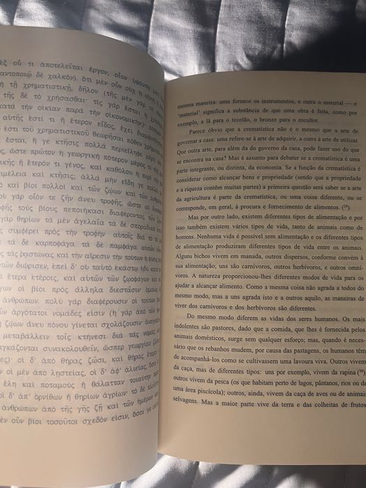 Política – Aristóteles | Edição Bilíngue | Biblioteca Clássica – Vega