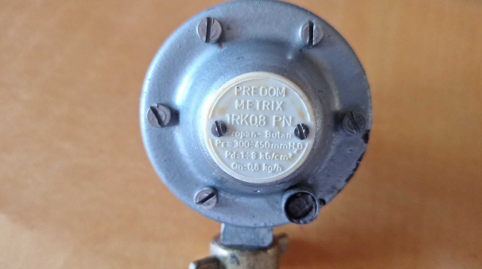 Reduktor gazowy 1 RK 0,8 propan butan Predom Metrix do butli gazowych