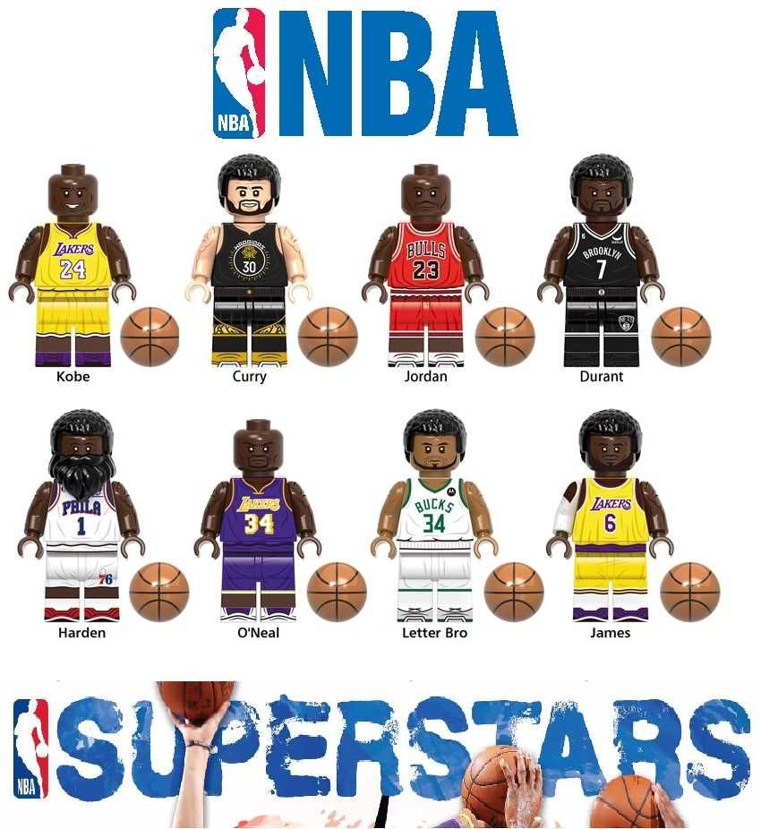 Coleção de bonecos minifiguras Basquetebol nº3 (compatíveis Lego)