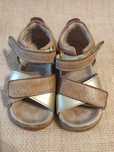 Skórzane Sandały Bobux 21 Step up Sail Caramel Misty Gold