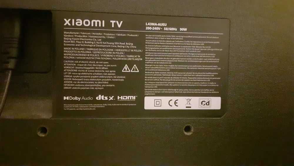 SmartTV Xiaomi 43 L43MA-AUEU