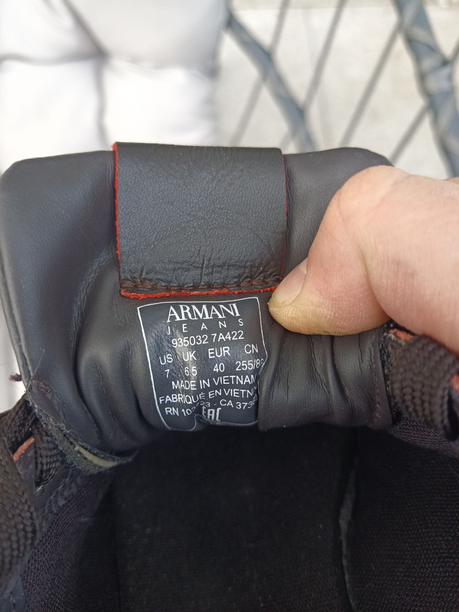 Armani Jeans buty skórzane męskie