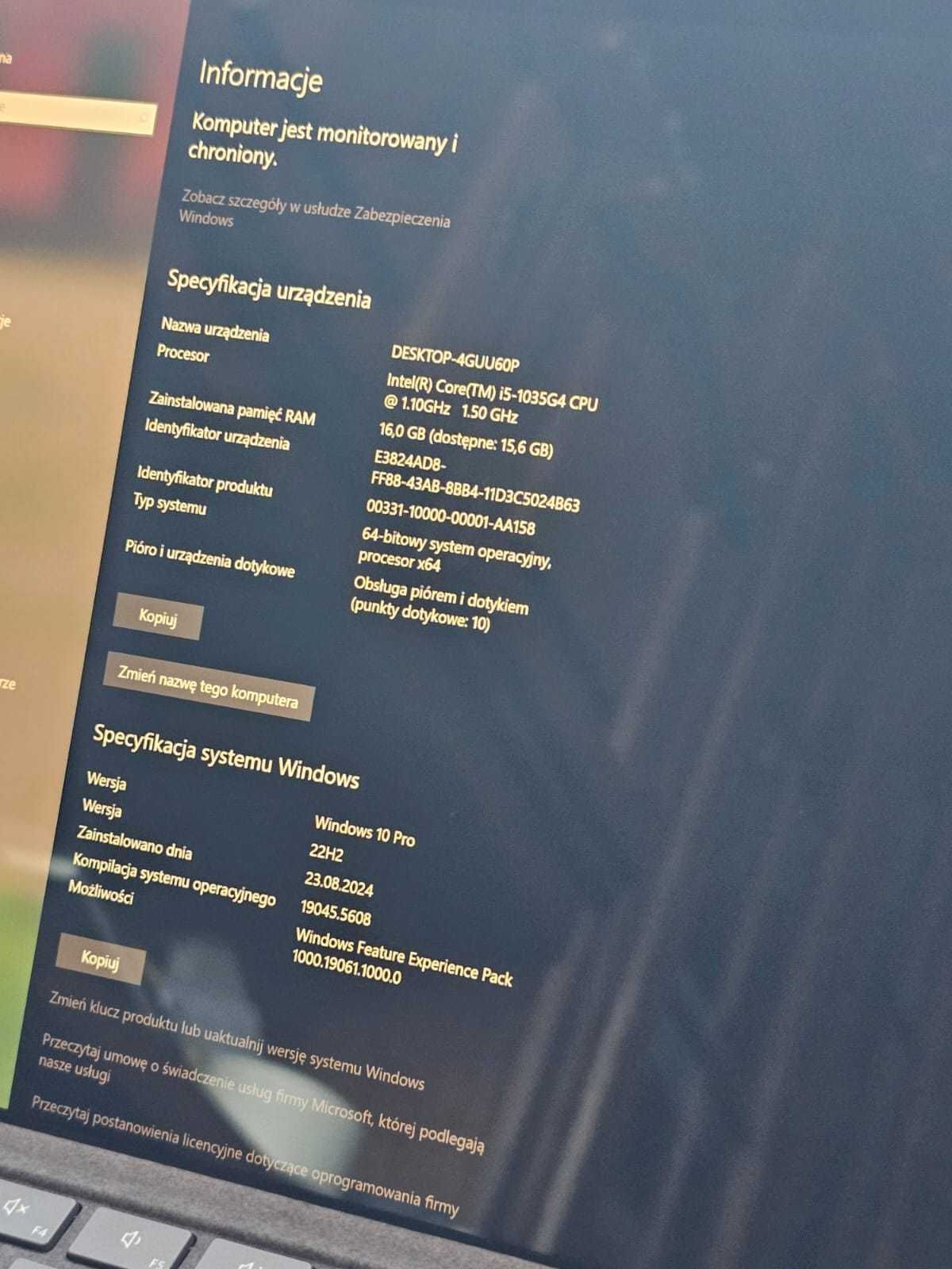 Microsoft Surface Pro 7 | i5 3.70GHz 4c/8t | 16GB DDR | 256GB | WINPRO