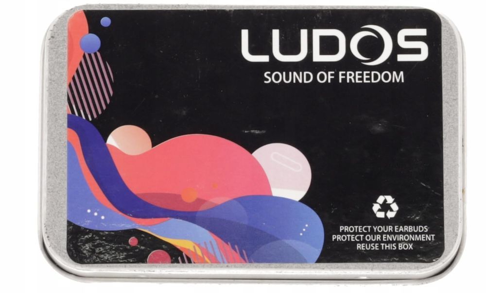 uszkodzone słuchawki douszne ferox przewodowe mikrofon ludos białe