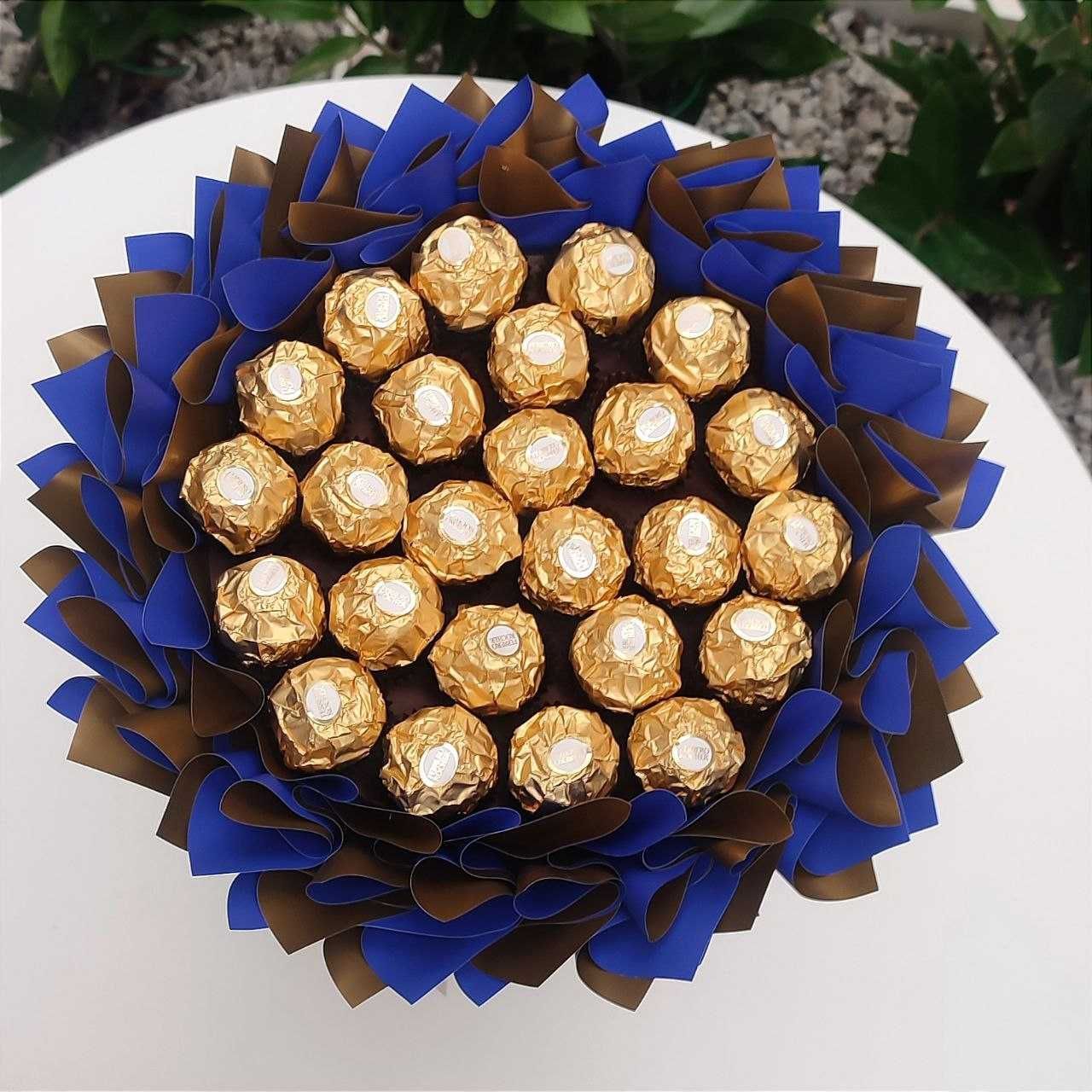 Bukiet ze słodyczy Ferrero Rocher Prezent Rocznica Ślub Urodziny