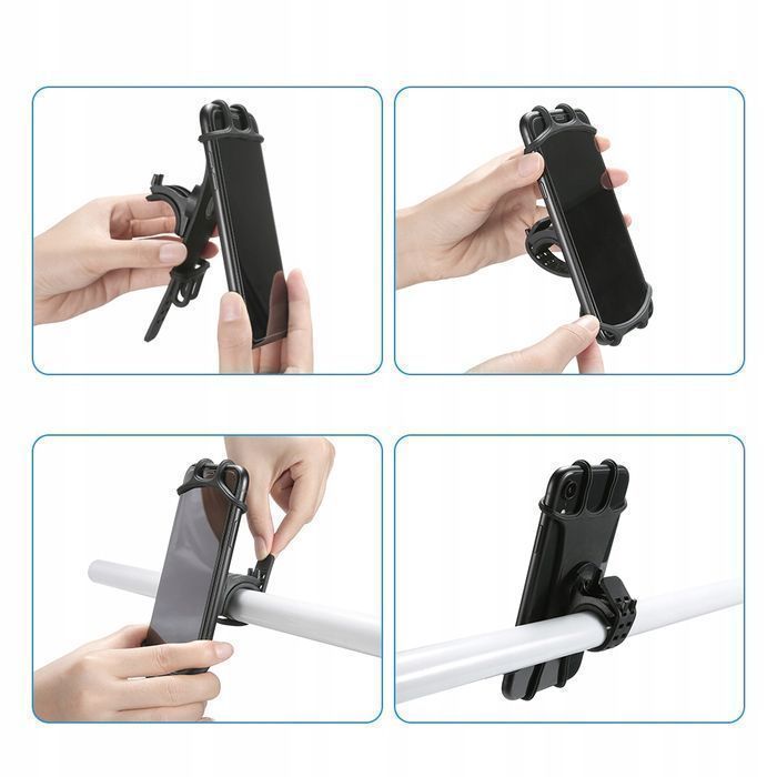 Silikonowy Uchwyt Rowerowy Na Telefon Smartfon