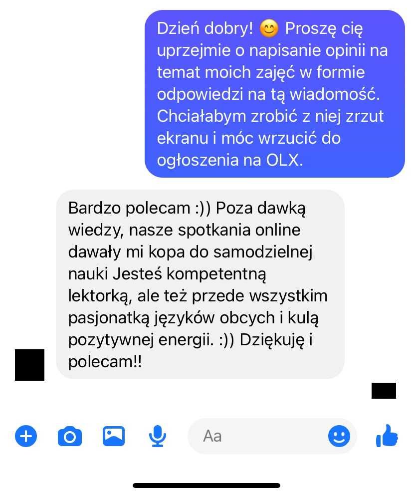 Angielski online z dwujęzyczną lektorką - podwójna moc językowa!