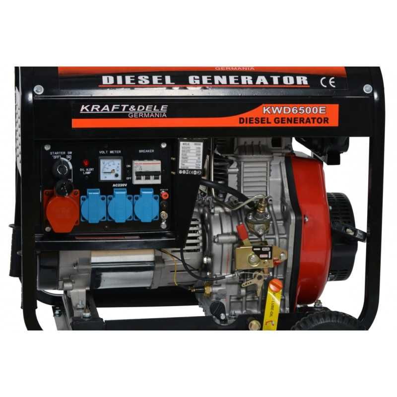 KRAFT&DELE generator prądotwórczy agregat DIESEL 6500W 400V  KD120