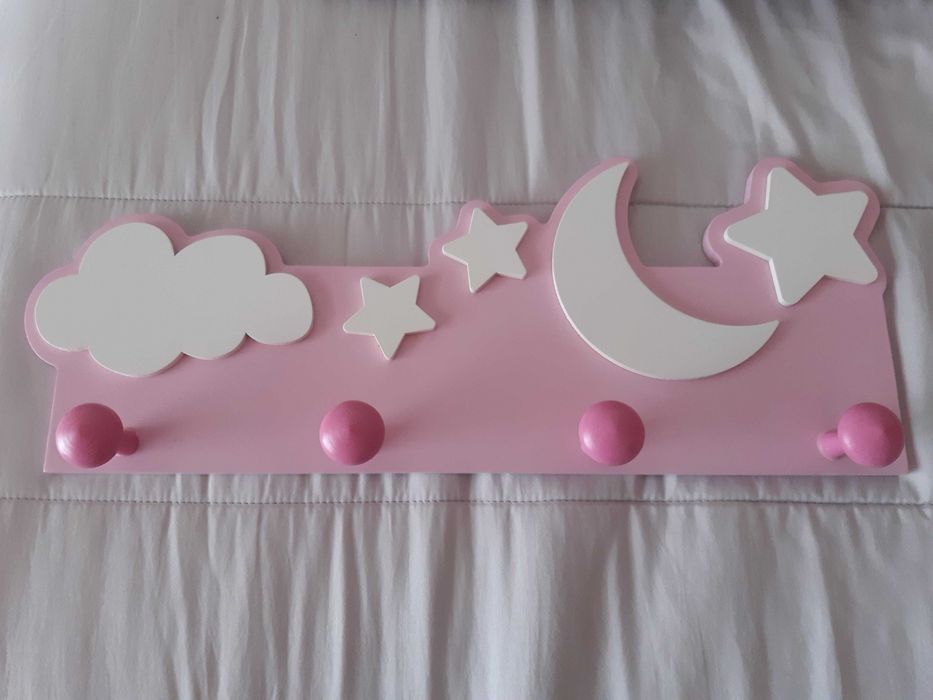 Cabide infantil rosa