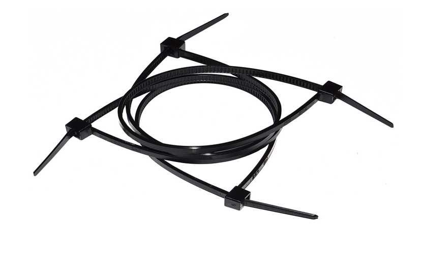 Opaski plastikowe samozaciskowe 300mm x 4.8 mm trytytki czarne 100 szt