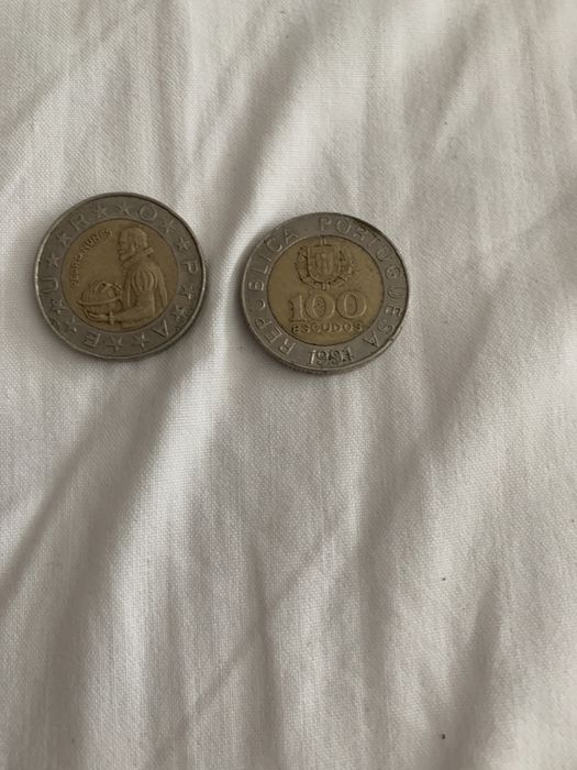 Moeda de cem escudos de Pedro Nunes de 1991