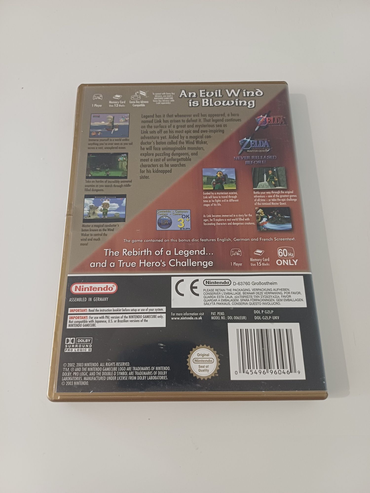 The Legend of Zelda the Windwaker Nintendo Gamecube angielska