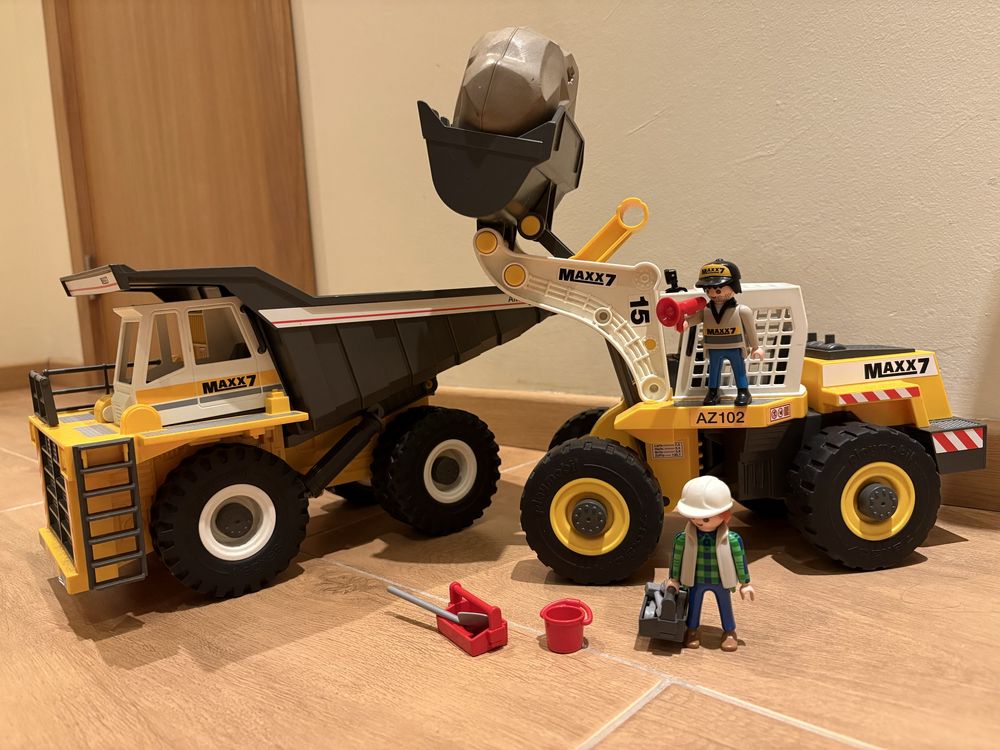 Playmobil camião e escavadora