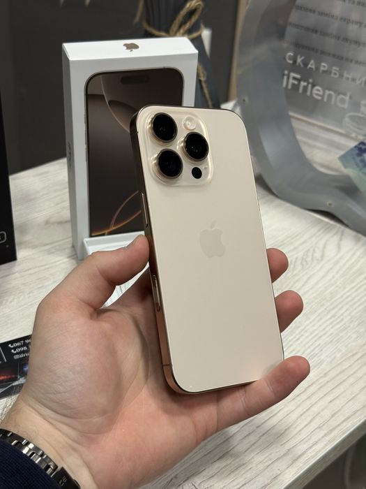 New/Open box iphone 16 pro 256gb desert titanium.