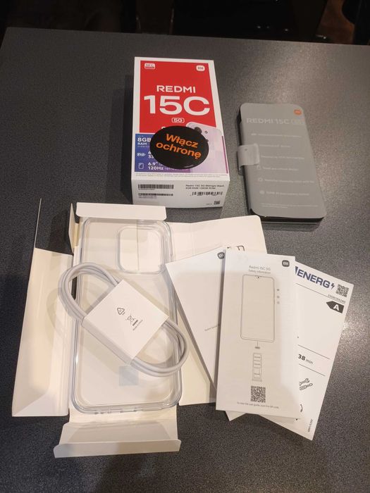 Smartfon Redmi 15C G5, nowy, zafoliowany