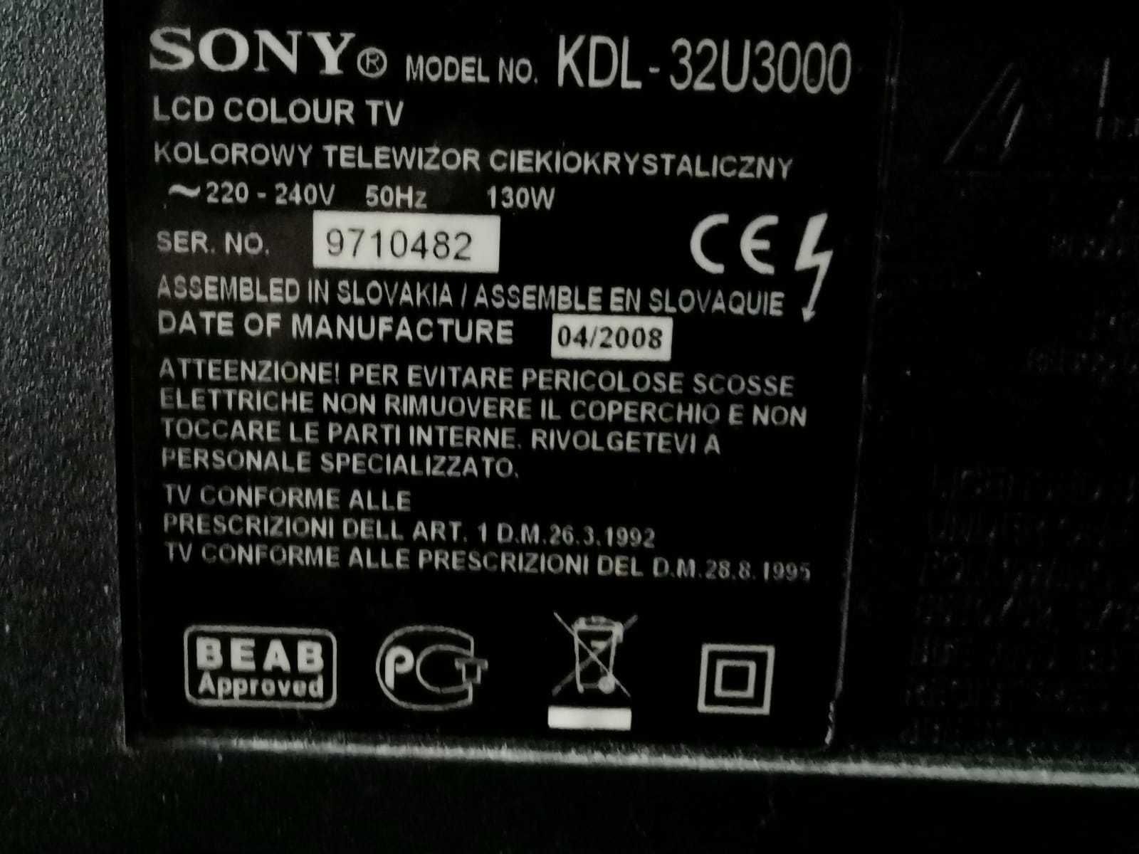 Telewizor LCD Sony Bravia 32" KDL 32U3000