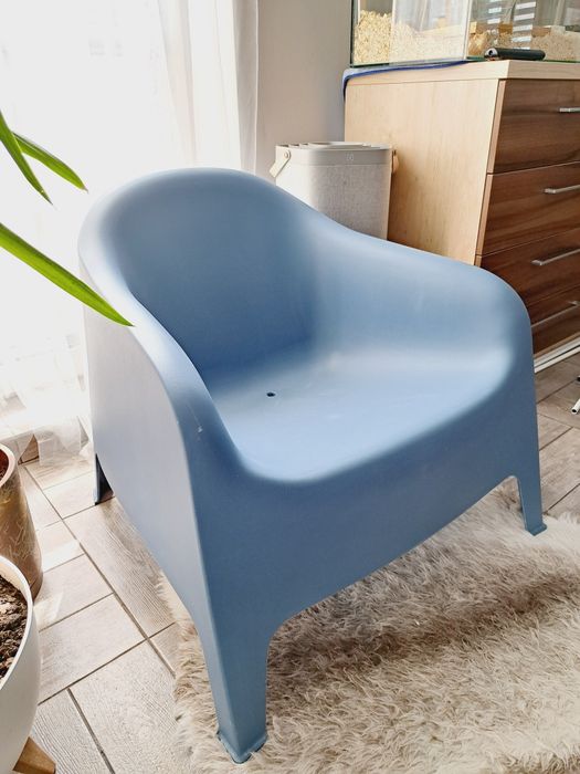 Fotel Ikea SKARPO niebieski
