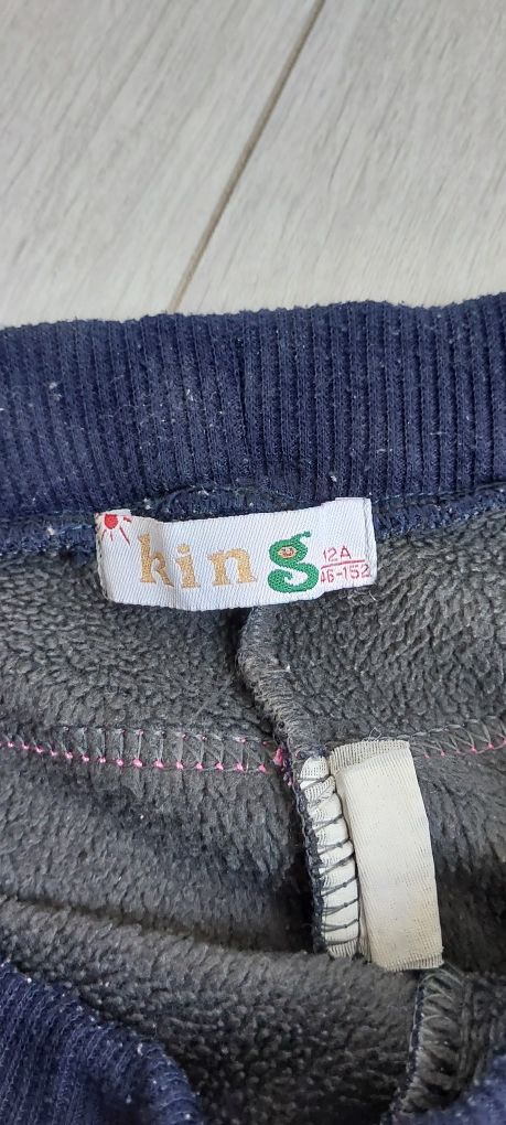Leginsy legginsy ocieplenie dla dziewczynki  King 146/ 152