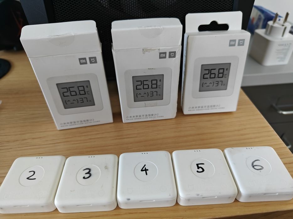 5 Sensores temperatura e humidade Xiaomi