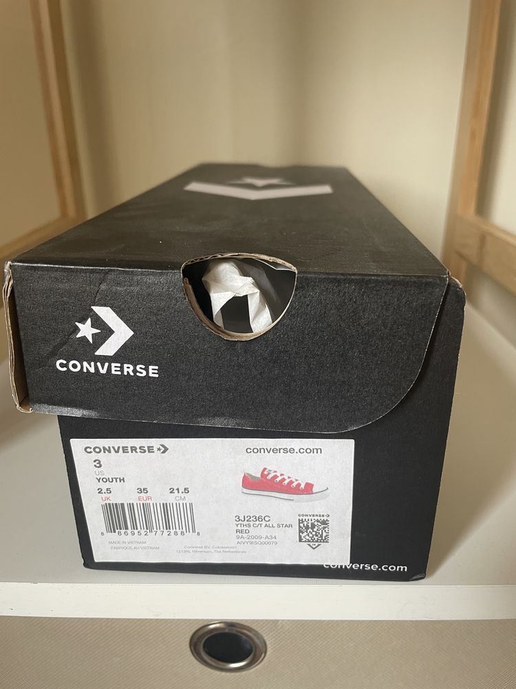 Czerwone converse r. 35