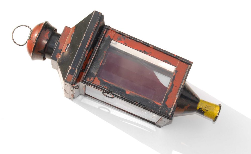 Stara lampa naftowa Kovo Věšín kolejowa unikat antyk kolekcjonerski