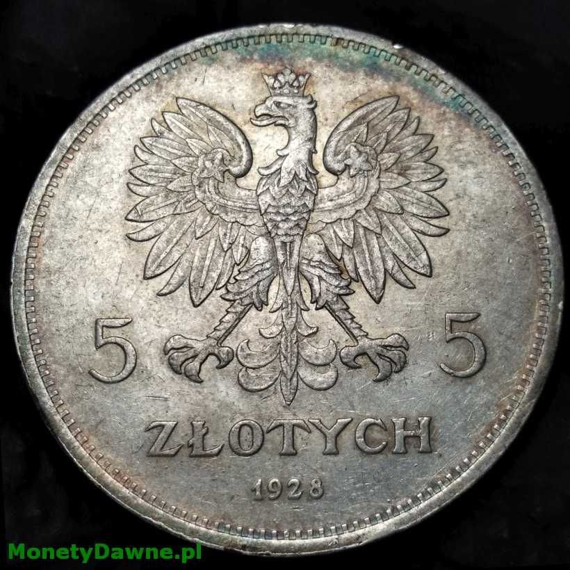 5 złotych 1928, Nike zzm Warszawa