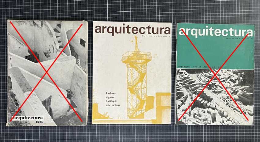 Revistas sobre Arquitectura – anos 60, 70,80 e 90