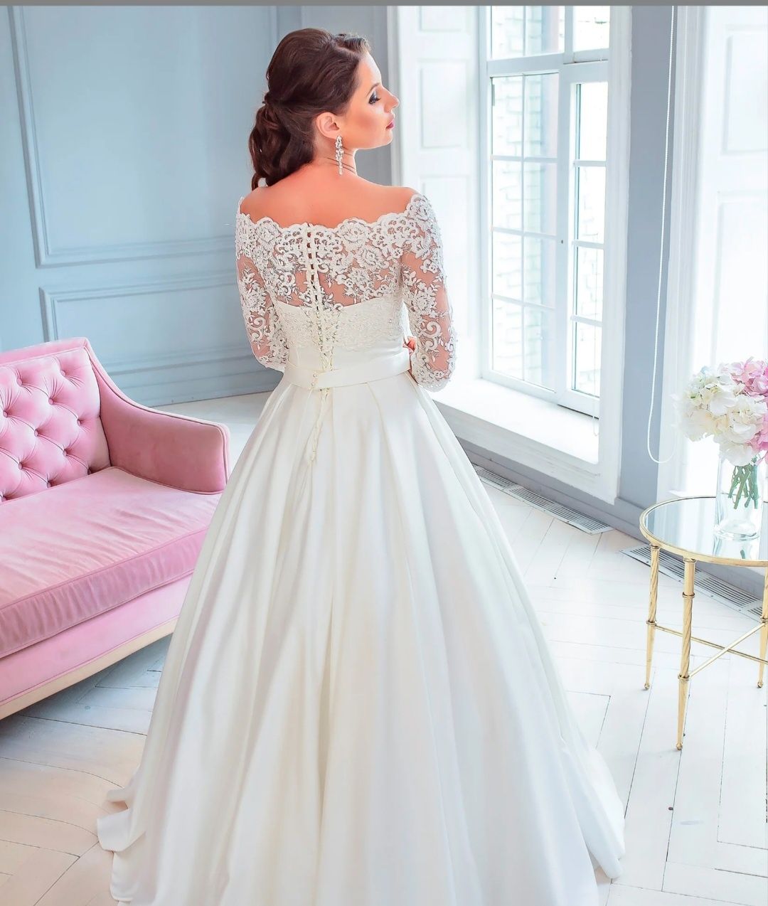 Весільна сукня,  весільне плаття, колір айворі