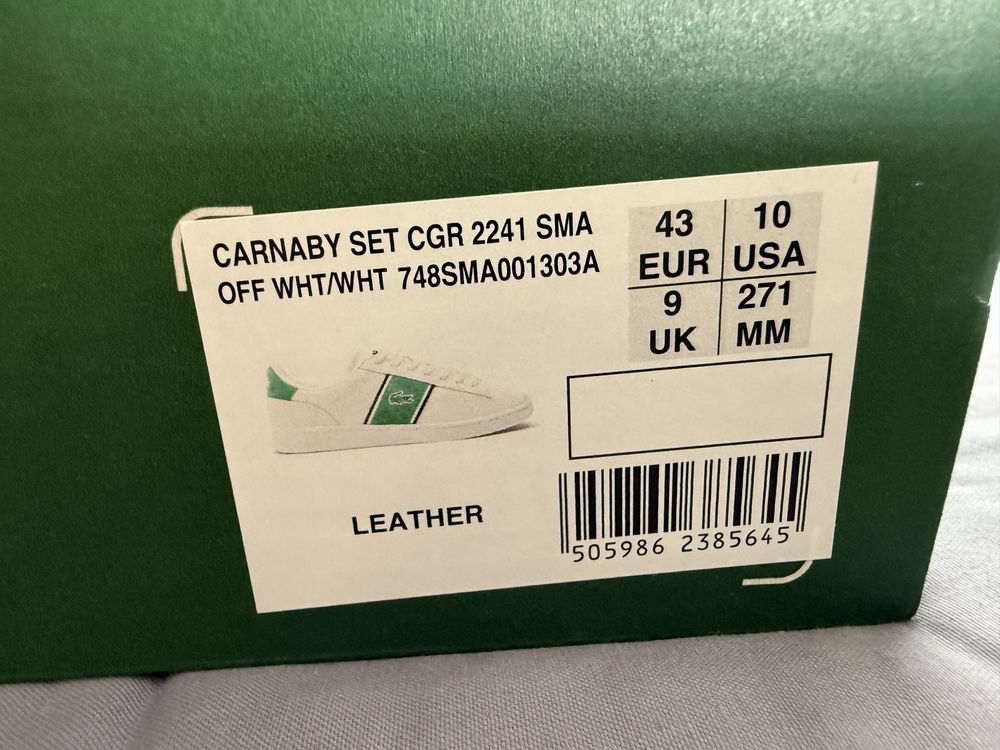 Buty LACOSTE carnaby set cgr 2241