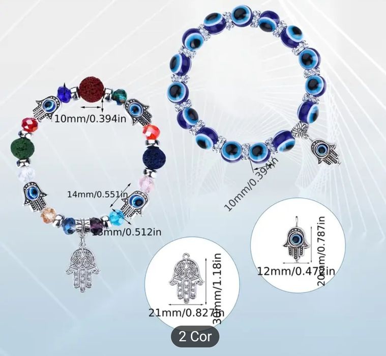 Colares para mao olhado