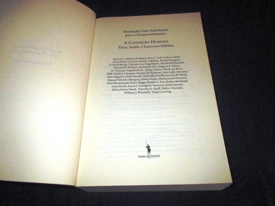 Livro A Condição Humana Ética Saúde e Interesse Público
