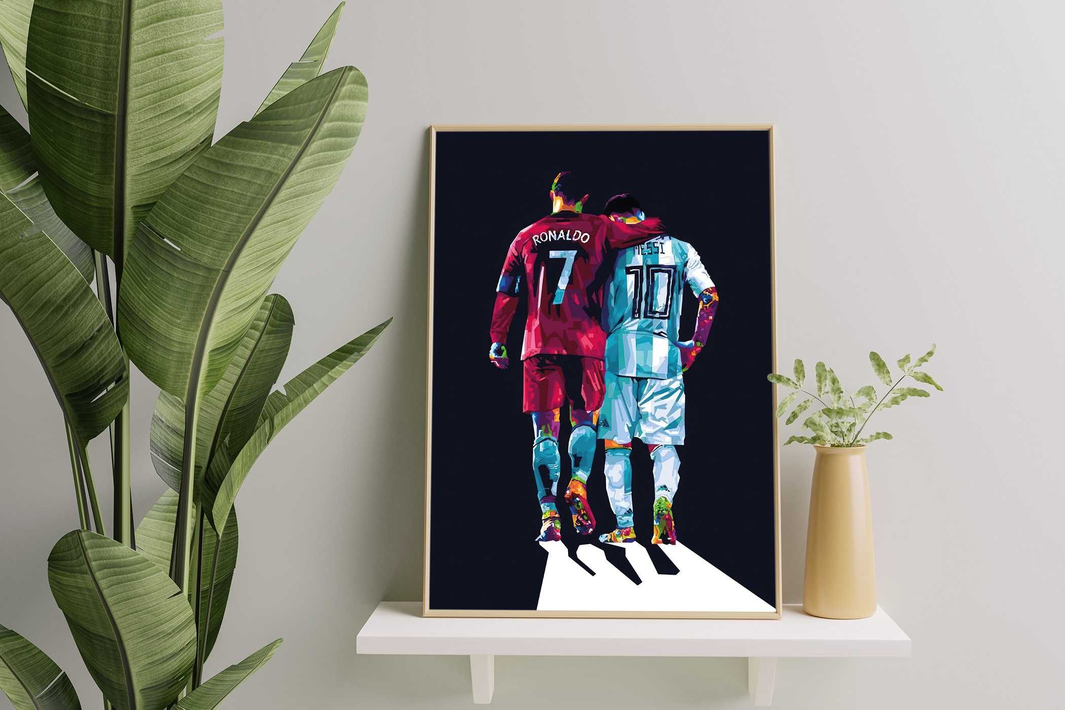 Plakat A3 Ronaldo i Messi